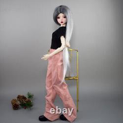 Poupée de fille de 56 cm de hauteur avec corps articulé + ensemble complet de vêtements à la mode BJD poupée jouet