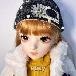 Poupée fille BJD 24 pouces 1/3 tenues perruques finies Maquillage amélioré Ensemble complet Jouet