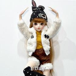 Poupée fille BJD 24 pouces 1/3 tenues perruques finies Maquillage amélioré Ensemble complet Jouet