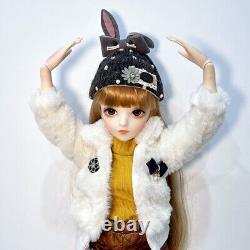 Poupée fille BJD 24 pouces 1/3 tenues perruques finies Maquillage amélioré Ensemble complet Jouet