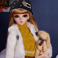 Poupée fille de 24 pouces BJD 1/3 Tenues de poupée Perruques Mise à niveau Maquillage Ensemble complet Jouet