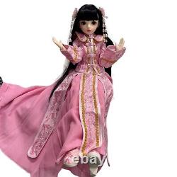 Poupée fille de 60 cm de hauteur en BJD 1/3 Habillée en vêtements anciens chinois Ensemble complet de jouets