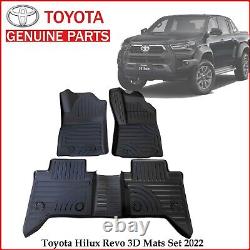 Pour Toyota Hilux Double Cab Automatique 2022 Sur Tapis de Sol en Caoutchouc 3d Ensemble Complet