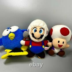 Rare 1993 Super Mario Collection Ensemble Complet De 8 Nintendo Peluche Jouet Vintage