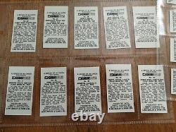 Rare Full Set Mint Corgi Toys Sweet Cigarette Cards Par Devlin. 48 Cartes