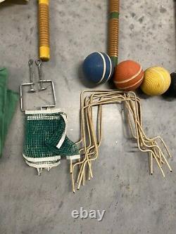 Rare Full Set Vintage Antique Sears And Roebuck Lawn Play Toy Vintage Croquet