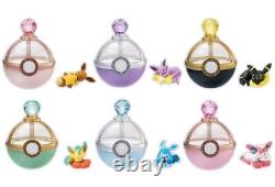 Re-Ment Pokémon Eevee Dreaming Case 2, ensemble complet de 6 figurines miniatures de jouets.