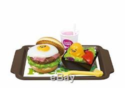 Re-ment Sanrio Gudetama Burger Shop Jouet Miniature 8pc Ensemble Complet Du Japon