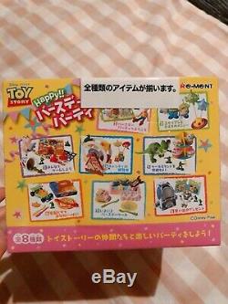 Re-ment Toy Story Bonne Fête D'anniversaire Rare Ensemble Complet De 8 Pcs Nouveau
