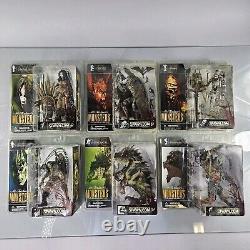 Série 1 des MONSTRES McFarlane ENSEMBLE COMPLET DE 6 Figurines Horreur 2002 NEUF