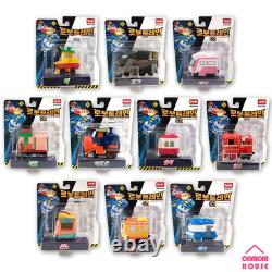 Série 2 des Robot Trains - Ensemble complet de 10 jouets de trains en métal moulé.
