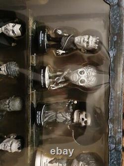 Silver Screen Sideshow Toys Universal Monsters Little Big Heads Ensemble Complet Bnib