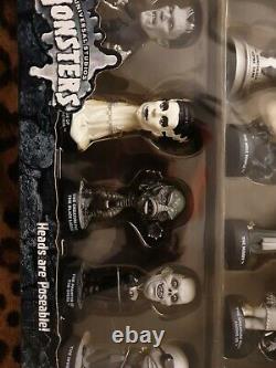 Silver Screen Sideshow Toys Universal Monsters Little Big Heads Ensemble Complet Bnib