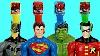 Superhero Bain De Peinture Set Avec Batman Superman Incredible Hulk Robin U0026