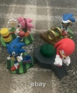 Toutes les figurines Sonic à construire de Just Toys, ensemble complet de 4 dioramas.