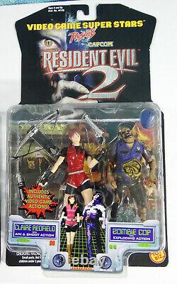 Toy Biz Resident Evil 2 Ensemble De Base Complet De 3 William G-3 Leon Claire Scellé 1998