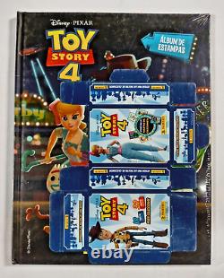 Toy Story 4 Disney/pixar Panini Album à couverture rigide + ensemble complet de autocollants + cartes