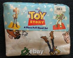 Toy Story Rare 1995 4 Piiece Full Sheet Set