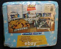 Toy Story Rare 1995 4 Piiece Full Sheet Set