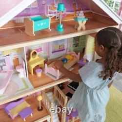 Traduisez ce titre en français : Maison de poupée KIDKRAFT Grand View Mansion, jouet Barbie, ensemble complet de jeu à 4 étages, PDSF 239 £.