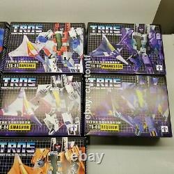 Trns Tetra Squadron Full Set Of 7 Jets Cybertron Mode Par Impossible Toys A2