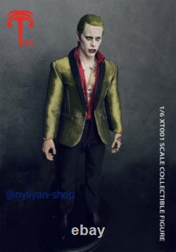 XT001 1/6 Costume Vert Joker Jared Leto Ensemble Complet Figurine Action 12'' Modèle Jouet