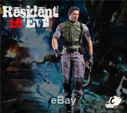 Zc Toys 1/6 Resident Evil Collectables Chris Redfield Action Figure Ensemble Complet